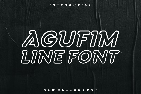 Agufim Line: A Graceful Display Font for Editorial Design