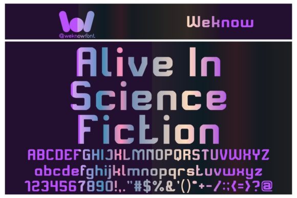 Alive in Science Fiction Font for Modern Branding