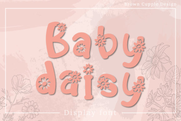 Baby Daisy Display Font for Web Design
