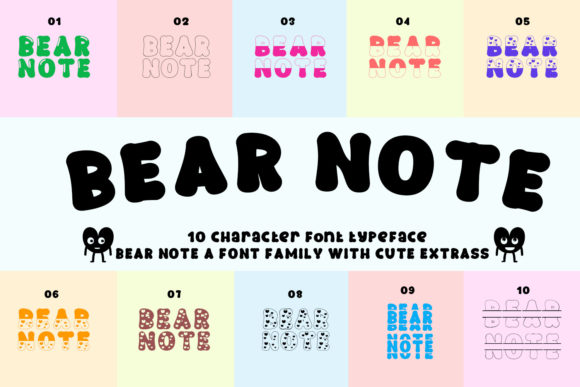 Bear Note: A Playful Font for Handmade Creations