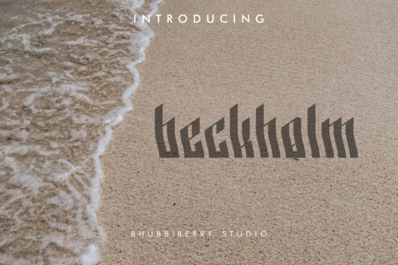 Beckholm Display Font for Web Design