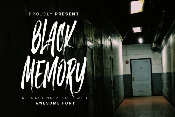 Black Memory Font for Modern Web Design
