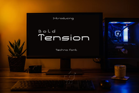 Bold Tension: A Modern Typeface for Editorial Elegance