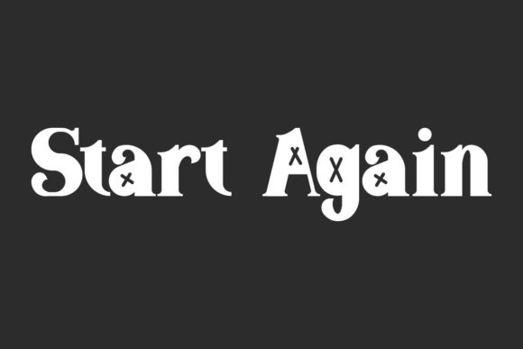 Bring Your Creations to Life with the Start Again Font