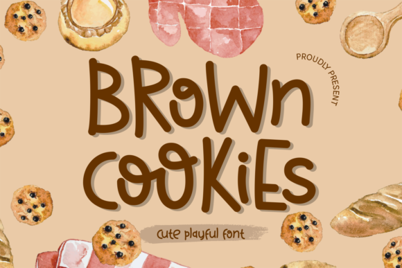Brown Cookies: A Playful Display Font for Web Design