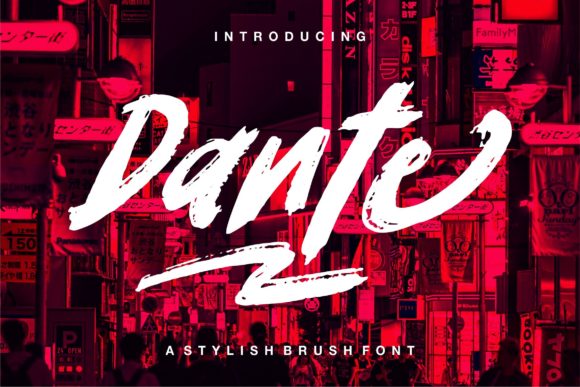 Dante: A Cool and Rough Textured Display Font