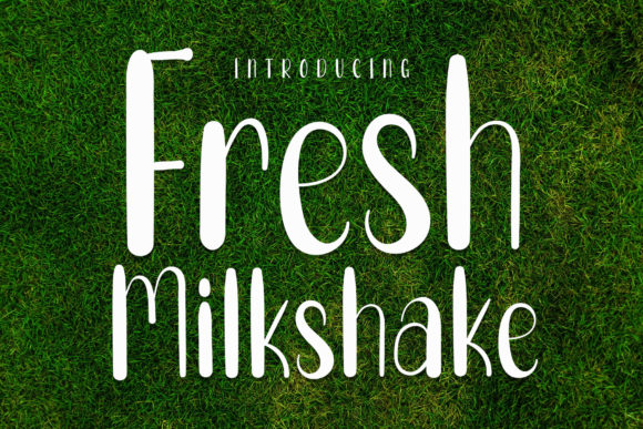 Fresh Milkshake Font for Eye-Catching Designs