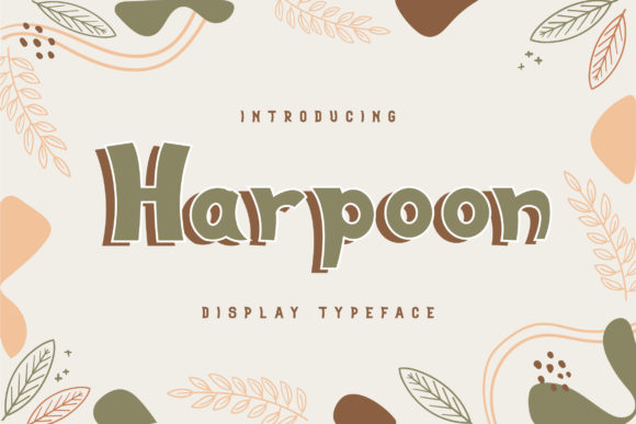Harpoon: A Bold Display Font for Editorial Design