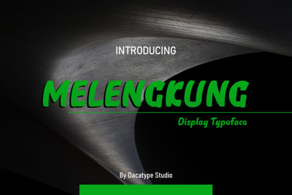 Melengkung Font for Web Design and Branding