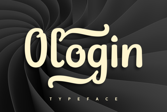 Ologin: A Vintage Display Font for Editorial Design