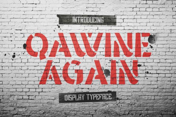 Qawine Again: A Bold Font for Strong Branding