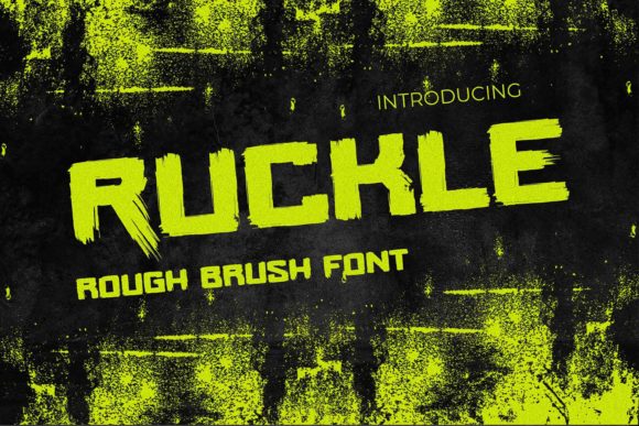 Ruckle: A Bold Display Font for Editorial Projects