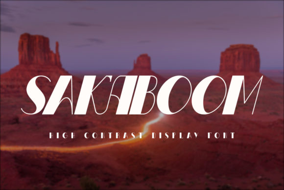 Sakaboom: A Bold Display Font for Editorial Design