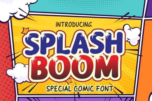 Splash Boom Font for a Vibrant Editorial Design