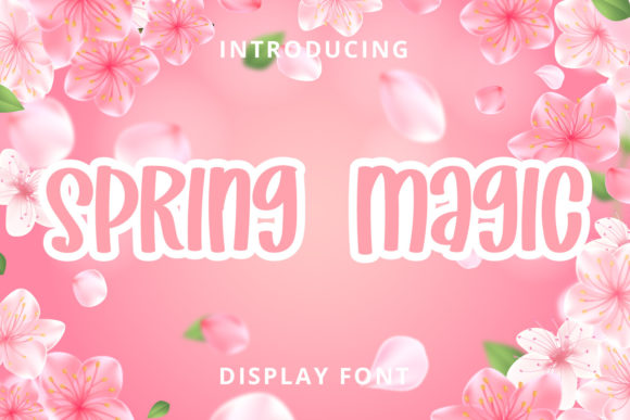 Spring Magic: A Playful Font for Editorial Design