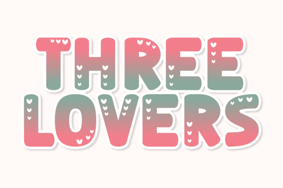 Three Lovers Font for Romantic Web Design
