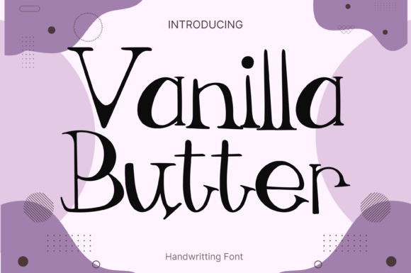 Vanilla Butter: A Display Font for Modern Branding