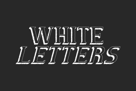 White Letters: A Timeless Display Font for Editorial Design
