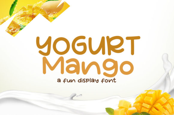 Yogurt Mango Font for Playful Campaign Designs